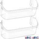 [2 PACK] UPGRADED 242126602 Refrigerator Door Bin Shelf Replacement For Frigidaire Door Shelf Replacement -LFSS2612TF0 LFSS2612TF4 Frigidaire Door Bin Bottom Shelf Parts AP6278233 PS12364199 Shelves