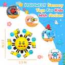 Transformable Fidget Spinner Toys for Kids and Adults,6 PCS Finger Sensory Toy for Boys Girls Autism ADHD Relief,Gifts for Chrismas Birthdays Party Favors for Teens Travel Stocking Stuffers (6 Pcs (2 Yellow+2 Blue+2 Red))