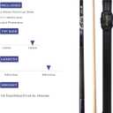 Pool Cue Stick,Billiard Cue Sticks with Hard Case Low Deflection Shaft Professional Billiard Pool Cues Sticks 19.5-21 oz Cue Stick, 20 oz