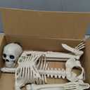 36" Halloween Skeleton Decorations,Human Bones for Halloween Party with Movable Joints,for Haunted Houses, Front Lawn, Graveyard Props