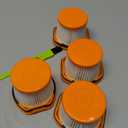 4 Pack Replacement Vacuum Filter for Shark Wandvac System WS620 WS630 WS632 WS642 WS632BLBRN WS632GDBRN WS632GNBRN WS632PKBRN WS632RGBRN, Replace to Part # XFFWV360