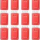 12packs Tool Holder For Milwaukee M18 & Dewalt 20v,Wall Mount Drill Holder with 48 Screws (red)