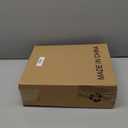 JEHONN Broom with Dustpan Combo Set, Long Handle Lightweight 180 Degree Rotating Sweeping Brush Indoor, Upright Standing Dust Pan with Comb Teeth for Home Room Kitchen Office Lobby (Brown Yellow)