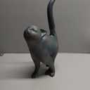 Newman House Studio Garden-Statues Cat-Figurines Home Garden Decor - Farmhouse Backyard Polyresin Kitten 7.6L x 4W x 14.5H inch, 