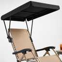 Chair Umbrella with Adjustable Clamp, Sun Shade for Beach & Camping Chairs | Portable Chair Umbrella 32.3 × 21.3 in Sun Shade, Fits Round Metal Tubes Up to 0.71", Camping, Lawn, Fishing & Wheelchairs