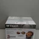 Tiger JBV-A18U-W 10-Cup (Uncooked) Micom Rice Cooker with Food Steamer & Slow Cooker, White