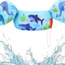 HeySplash Swim Vest for Kids, Toddler Pool Floaties Fit Children Puddle Swimming Jumper Jacket with Safety Buckle, Water Wing Arm Pool Float for Boat Swim Trainer Boy Girl 3-5-6 (A Blue Shark, for kids 22-55 lbs)