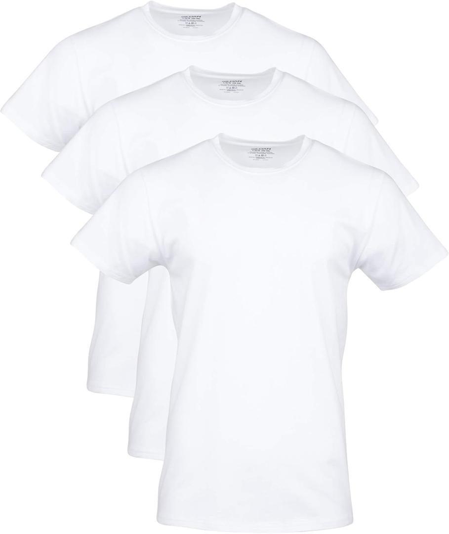 Pack Of 3 Gildan Mens Cotton Stretch T-Shirts, Multipack (Large)