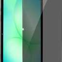 Juvraixo Privacy Screen Protector for Samsung Galaxy Tab A9 Plus / A9+ / A11 Plus 11-Inch 2025/2023 with Easy Installation Frame, Tempered Glass Film, Case Friendly HD Clear