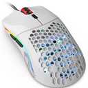 Glorious Model O Wired Gaming Mouse 67g Superlight Honeycomb Design, RGB, Pixart 3360 Sensor, Omron Switches, Ambidextrous - Glossy White