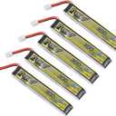 SoloGood TATTU 5pcs 300mAh 1S Battery 3.8V 75C FPV Lipo Battery with PH2.0 Plug Connector for FPV Tiny Whoop 1S Brushless Whoop Drone