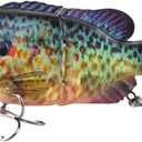 Fishing Lures Swim Bait Freshwater and Saltwater, Glide Bait for bass, Trout Lifelike Jointed swimbait for Bass, Slow Sinking Bass Fishing Lure, Gifts for Men, Trout Lures, Fishing Stuff (1-2,4.9",1.19oz)