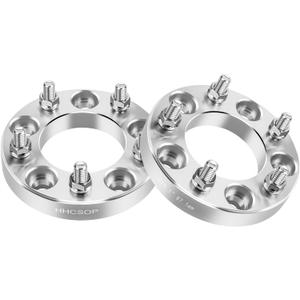 HHCSOP 5x5 Wheel Spacers 1 inch, Compatible with Jeep Grand Cherokee Wrangler Commander, 2PCS 5x127 Wheel Adapters Hub Bore 87.1mm & 1/2x20 Studs