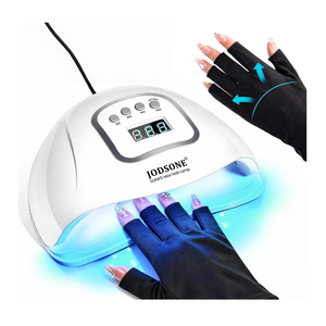 JODSONE U V LED Nail Lamp with Gloves Kit, Nail Dryer for Gel Nails Professional for Home and Salon