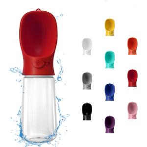 WePet Portable Dog Water Bottle, 19 OZ, Leak Proof Puppy Water Dispenser with Drinking Feeder for Pets Outdoor Walking, Hiking, Travel, Food Grade Plastic