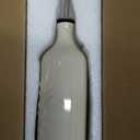 Sweejar Ceramic Olive Oil Dispenser Bottle, 20 Oz Relief Opaque Oil Cruet Protects Oil To Reduce Oxidation, Suitable for Storage Oil, Vinegar, Soy Sauce, Coffee Syrup, Liquids, Set of 1 (Beige)