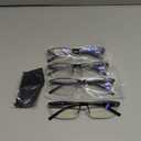 Gaoye 3.5 Executive Style Reading Glasses Men - Durable Readers with Blue Light Filtering- Comfortable Fit with TR90 Frames (4black)