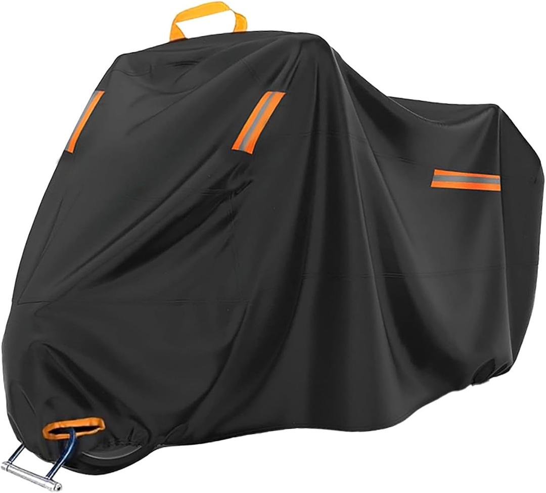 Motorcycle Cover for BMW R 1250 GS Adventure 2018 2019 2020 2021 2022 2023 2024, All Season Motorcycle Protective Cover with Reflective Stripes, Dust Sun Protection Motorcycle Rain Cover