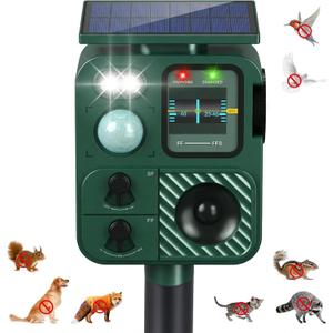 2026 Solar Ultrasonic Bird Repellent Outdoor Woodpecker Deterrent for House Pigeon Repellent with Motion Sensor Strobe Light IP65 Waterproof Crow Goose Bird Deterrents for Outside Garden Farm Boat