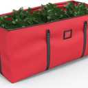 Mrrihand Christmas Tree Storage Bag, Large Artificial Christmas Tree, 9 Ft Anti-Tear Heavy-Duty 600D Oxford Cloth Christmas Tree Storage Box with Handles, Christmas Tree Storage Container (Red)