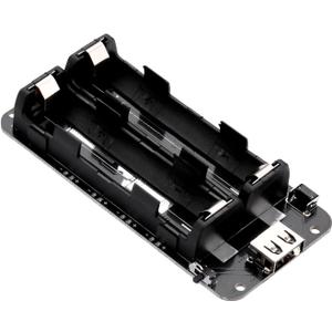 1865O Battery Holder Li-ion Battery with Dual Compartment Support Micro USB 5V/3A 3V/1A V8 Battery Shield