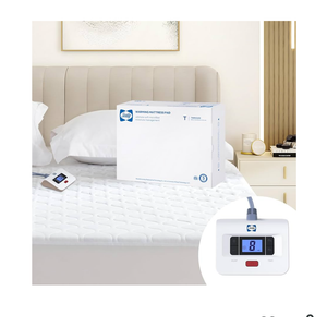 Sealy Heated Mattress Pad Twin Size, Luxury Quilted Electric Bed Warmer with 10 Heat Settings & Auto Off 1-12 Hours | Fit Up to 15" Deep Pocket | ETL Certified | Machine Washable