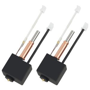 2PCS Original Kobra 3/Kobra 3 V2 Combo Hotend 3D Printer All Metal Extruder Hot End Replacement with 0.4mm Brass Nozzle and Silicone Sock for Anycubic Kobra 3 and Kobra 3 V2 Combo 3D Printers