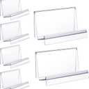 Qunclay Clear Acrylic Purse Display Stand Wallet Stand Glasses Holder and Card Holder Clutches Organizer for Bag Phone Cards Cosmetic Store Business, 5.5 x 3.3 x 3 Inches (5 Pcs)