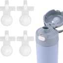 4pcs Replacement Leak Stopper for Thermos Funtainer 16 Oz Stainless Steel Vacuum Insulated Bottle, Spill Stopper Water Bottle Lid Seal Plug Replacement Parts Accessories for Thermos Funtainer