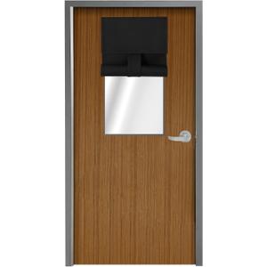 WdFour Side Door Curtains for Window, Room Darkening Solid Color Door Covering for Glass Sidelight Curtain Tie up Shade 14W x 42L Inches, 1 Panel, Black