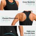 G Gradual Women's Workout Tank Tops Racerback Athletic Yoga Tops Loose Fit Sleeveless Running Gym Sports Shirts for Women (Black, M)