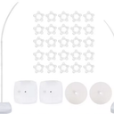 Balloon Arch Kit Stand, Bendable 8FT and 6FT (White)