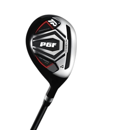 PGF Tour Precision Gold Golf Club– Includes Titanium Driver, Fairway Wood, Hybrid, Irons (5, 7, 9), Wedges (PW, 56°), and Mallet Putter with Headcover, RH, Regular
