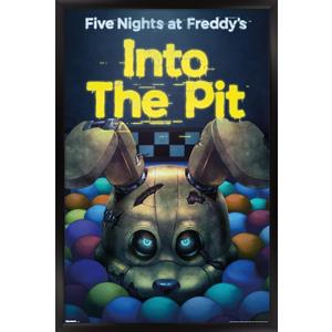 Trends International Five Nights at Freddy's: Into The Pit - Key Art Wall Poster, 34L x 22.4W, Black Framed Version