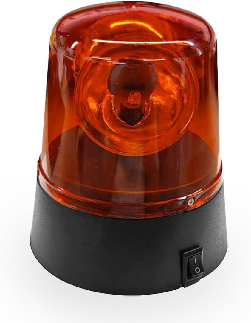 Car LED Strobe Light, 360 Degree Rotating DJ Disco Ball Light, Car Siren Warning Lamp, Universal Flashing Flare Police Lights for Vehicle, Home, Parties (Red)