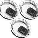 3 Pack 30 oz Tumbler Lid,Replacement Lids Compatible for YETI - BPA Free Spill Proof Cup Covers - Compatible with 30 oz Mug and 10 oz Lowball(LD-30Z-3PACK-AS)