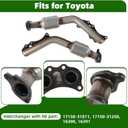 Catalytic Converter Compatible with 2003-2009 Toyota 4Runner, 2005-2011 Toyota Tacoma, 2007-2009 Toyota FJ Cruiser 4.0L (EPA Compliant)(Catalyst+ Grade)