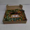 22" Artificial Fall Wreath for Front Door Autumn Wreaths with Eucalyptus Leaf Mixed Grain Daisies and Forsythia for Indoors Outside Home Decoration (Green)