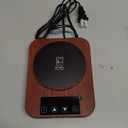 Sourdough Starter Warmer, Precise Thermostat Control (70-100F) Sourdough Warming Mat for Kitchen, Auto On/Off, 0-12 Hours Timer, Fits Jars Up to 40oz, Perfect for Home Baking (Wood Grain)