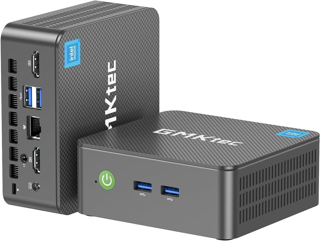 GMKtec G3 Plus Mini PC, Intel Twin Lake N150(Upgraded N100) 16GB RAM 512GB M.2 2280 SSD, Mini Desktop Computer Dual HDMI/WiFi6/BT5.2