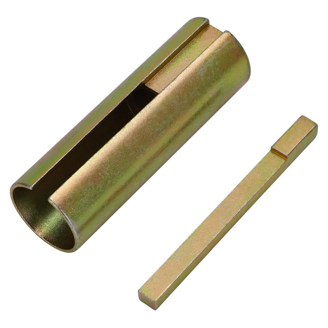 Crank shaft Adapter Taper Convert a 7/8 to a 1inch shaft for Generator High Pressure Washer Engine Bushing Straight Shaft Adapter Taper, Steel