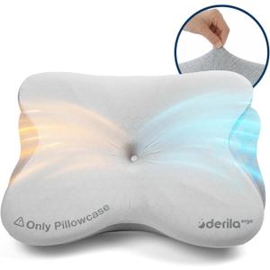 Ergo Pillow for Sleep Apnea, Neck Pain, and Snoring Relief | Cervical Neck Pillow for Side Sleepers | Orthopedic Memory Foam with Ergonomic Support