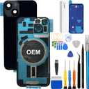 LEAFE for iPhone 14 Back Glass Replacement , OEM Back Cover Replacement for iPhone 14 (6.1 inchs) with Repari Tools( Midnight Black )