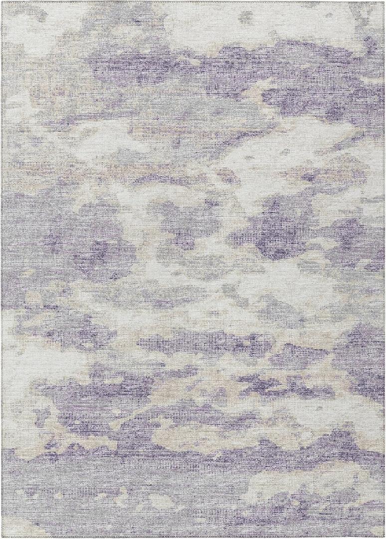 Addison Rugs Indoor/Outdoor Accord AAC36 Purple Washable 9' x 12' Indoor Outdoor Area Rug, Easy Clean, Machine Washable, Non Shedding, Bedroom, Living Room, Dining Room, Kitchen, Patio Rug
