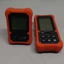 Grill Smoker BBQ Cooking Food Thermometer Oven Safe - Digital Wireless Meat Thermometer for Grilling Smoking with 4 Probes - Kitchen Baking Steak Turkey Candy Thermometers, not for Medical Purposes (Orange)