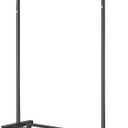 Clothes Rack, 130LB Capacity Heavy Duty Clothing Rack with Wheels and Bottom Shelf, 52.17 Inch Rolling Racks for Hanging Clothes, Coats, Shirts, Sweaters, Skirts, Dress, Black (Single)