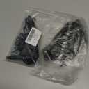 2 Set Screen Door and Storm Door Chain Stop, Windproof Door Chain Heavy Duty Storm Door Hardware for Most Doors (Black)