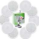 10 Pack Steam Mop Replacement Pads for Shark S8001 S7001 S7201 S7000AMZ S8201 Steamer Mop Washed Pad Repeatedly for All Floors Cleaning