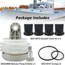 385230980 Pump Bellow Kit with Duckbill Valve and O-Ring Kit Replace for S, T, J series Vacuum Pump Fits for Dometic Sealand RV and Boat Toilet Vacuflush parts1
