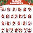 3 x 26 Letter Ornaments for Christmas Tree Decoration, Christmas Initial Ornament, Personalized Hanging Pendant Xmas Alphabet for DIY Craft Ornaments, Hanging Name Tags for Xmas Tree Decor (M)